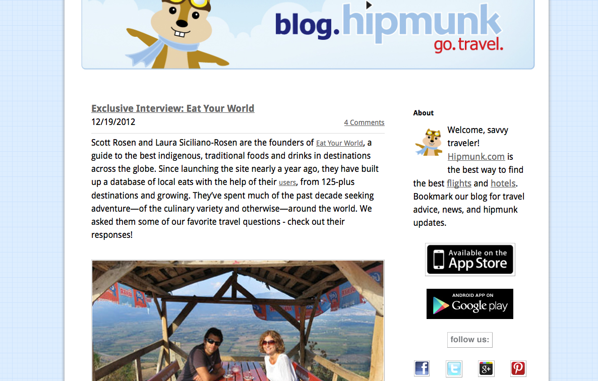 Eat Your World on Hipmunk